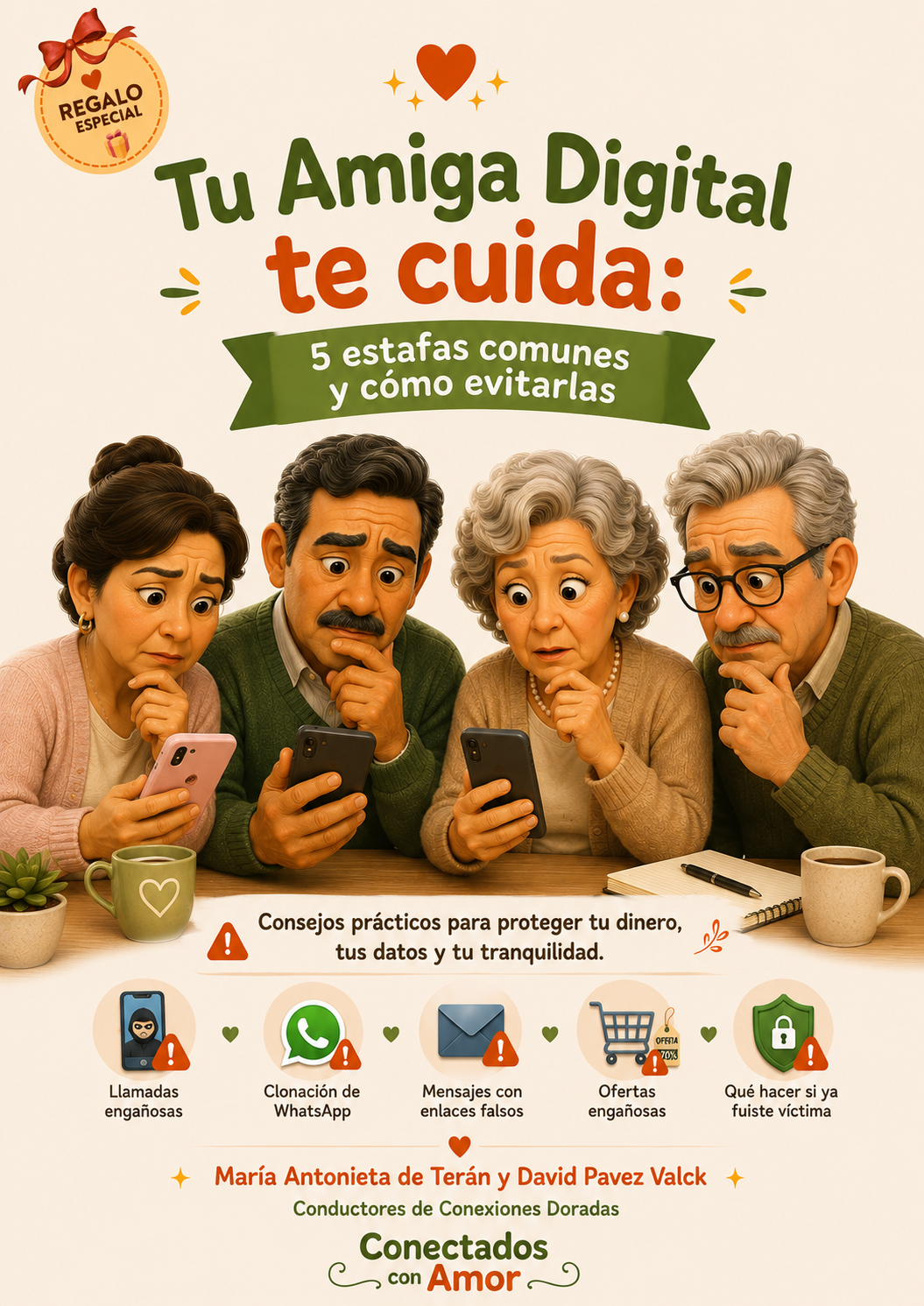 Tu Amiga Digital te cuida: 5 estafas comunes y cómo evitarlas